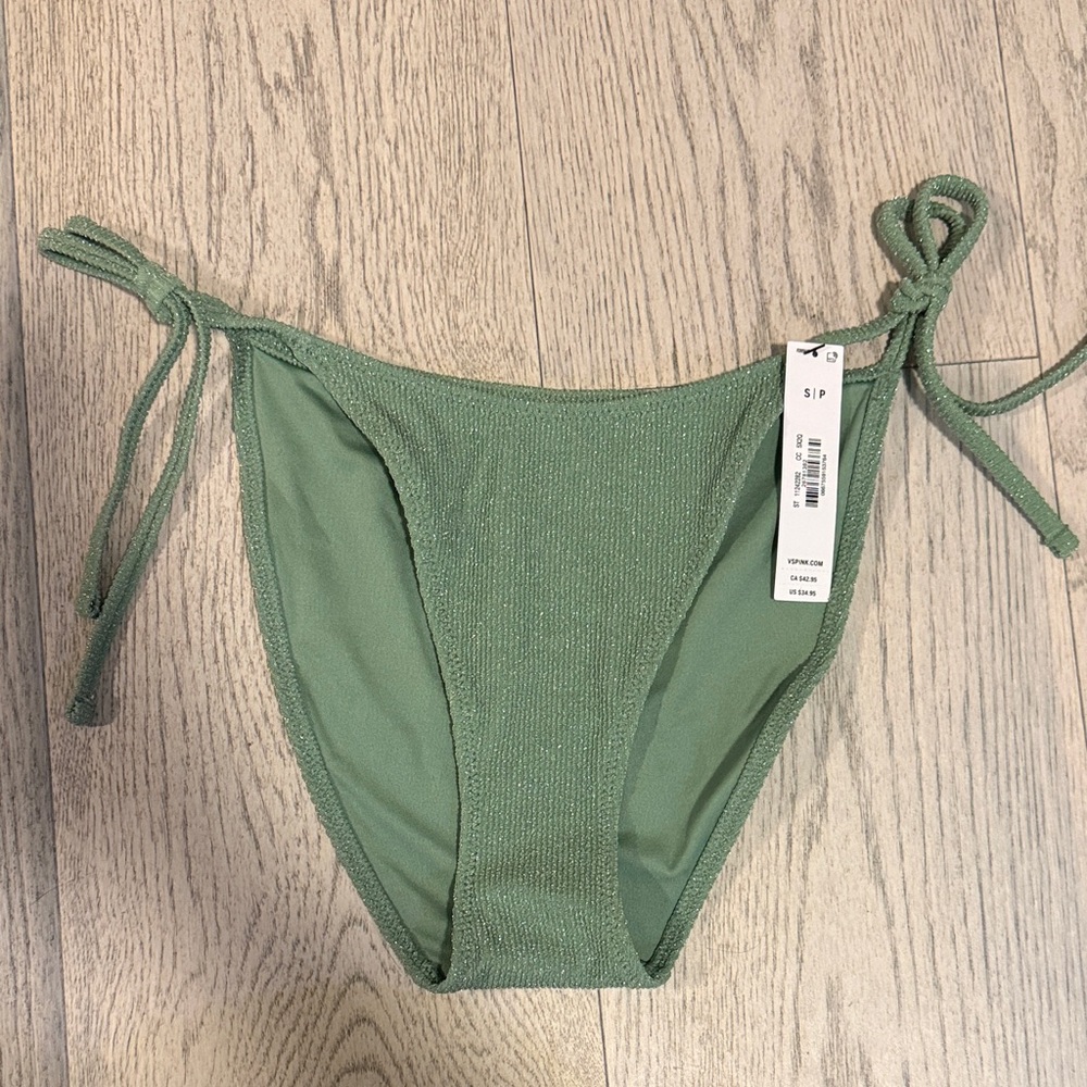 PINK Victoria's Secret Green Bikini Bottom